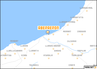 map of Aberaeron
