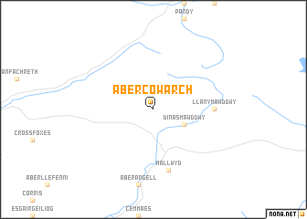 map of Aber Cowarch