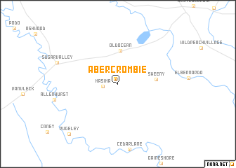 map of Abercrombie
