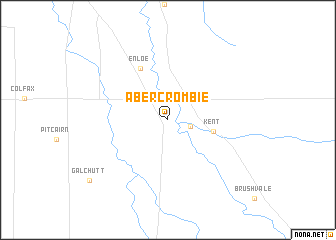 map of Abercrombie