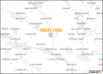 map of Abercynon