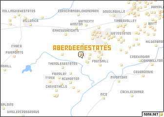 map of Aberdeen Estates