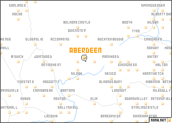 map of Aberdeen