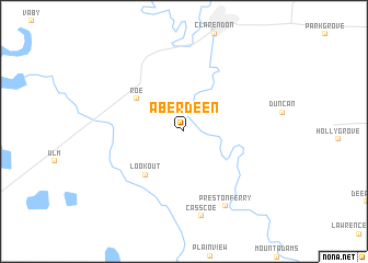 map of Aberdeen