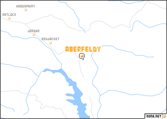 map of Aberfeldy