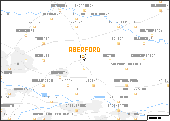 map of Aberford