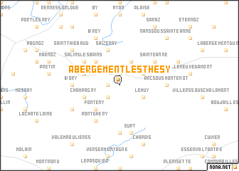 map of Abergement-lès-Thésy