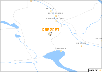 map of Åberget