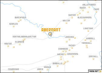 map of Abernant