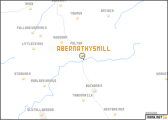 map of Abernathys Mill