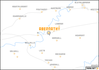 map of Abernathy