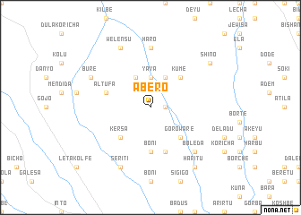map of Ābero