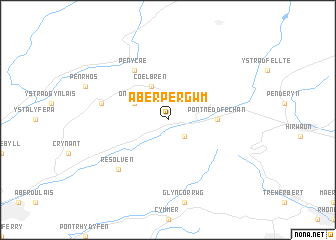 map of Aber-pergwm