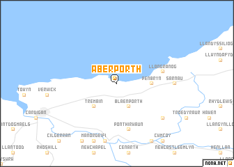 map of Aberporth