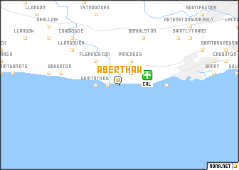 map of Aberthaw