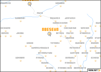 map of Abesewa