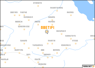 map of Abetifi