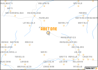 map of Abetone