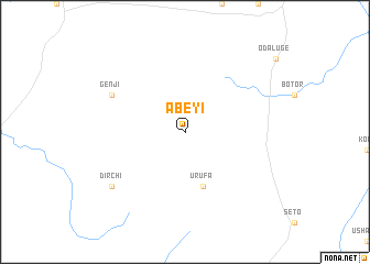 map of Ābeyī