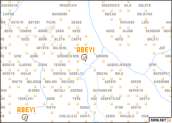 map of Ābeyī