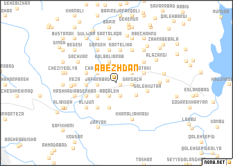 map of Ābezhdān