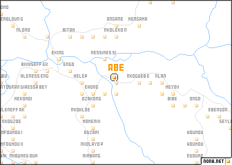 map of Abé