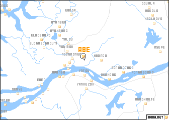 map of Abé