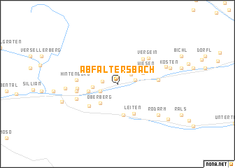 map of Abfaltersbach