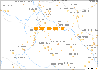 map of Āb Garmak-e Mīānī