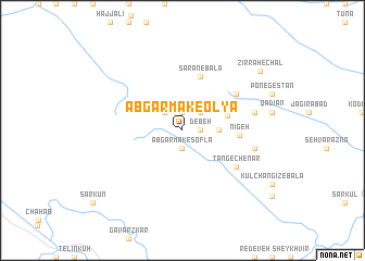 map of Āb Garmak-e ‘Olyā