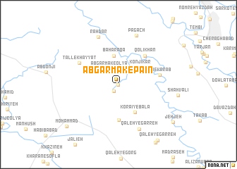 map of Ābgarmak-e Pā\