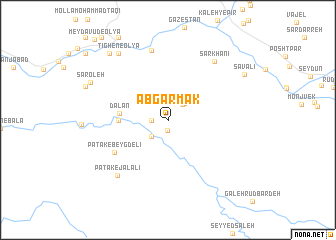 map of Āb Garmak
