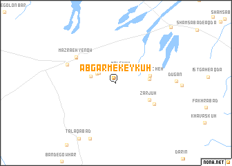 map of Ābgarm-e Keykūh