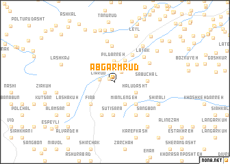 map of Ābgarm Rūd