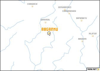map of Āb Garmū