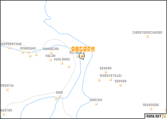 map of Āb Garm