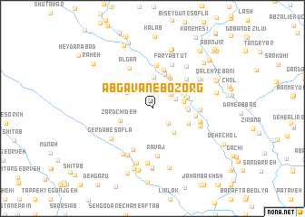 map of Āb Gāvān-e Bozorg