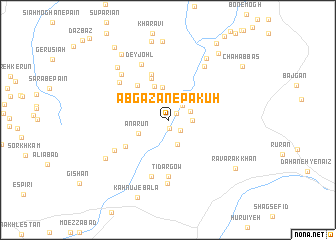 map of Ābgazān-e Pākūh