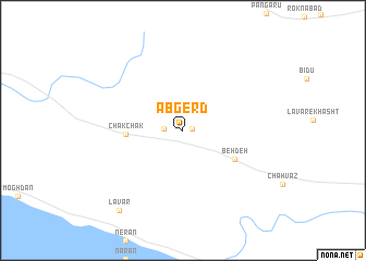 map of Āb Gerd