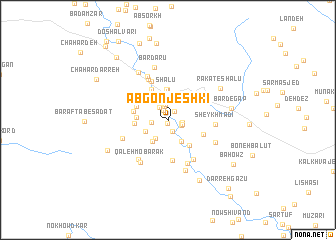 map of Āb Gonjeshkī