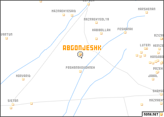 map of Āb Gonjeshk