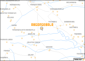 map of Āb Gorg-e Bālā