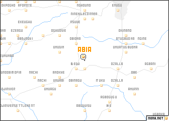 map of Abia