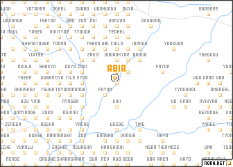 map of Abia