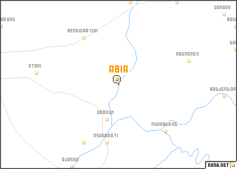 map of Abia