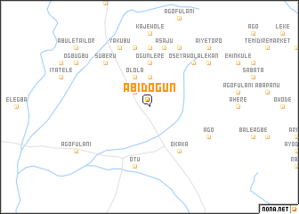 map of Abidogun