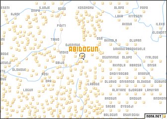 map of Abidogun