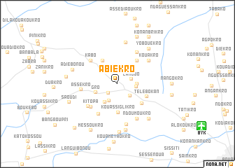 map of Abiékro