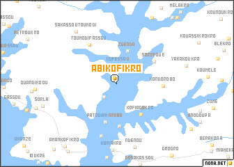 map of Abikofikro