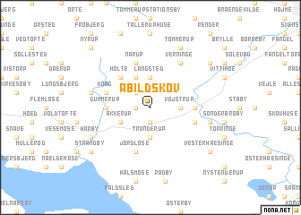 map of Abildskov